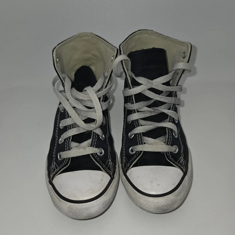 Converse Chuck Taylor All Star High Top Black Canvas Youth Shoes 3J231 Size 2.5Y